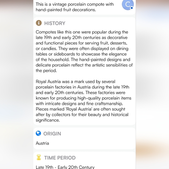 Vintage Imperial PSL Porcelain Compote Pedestal Bowl Floral Cottagecore - Picture 6 of 6